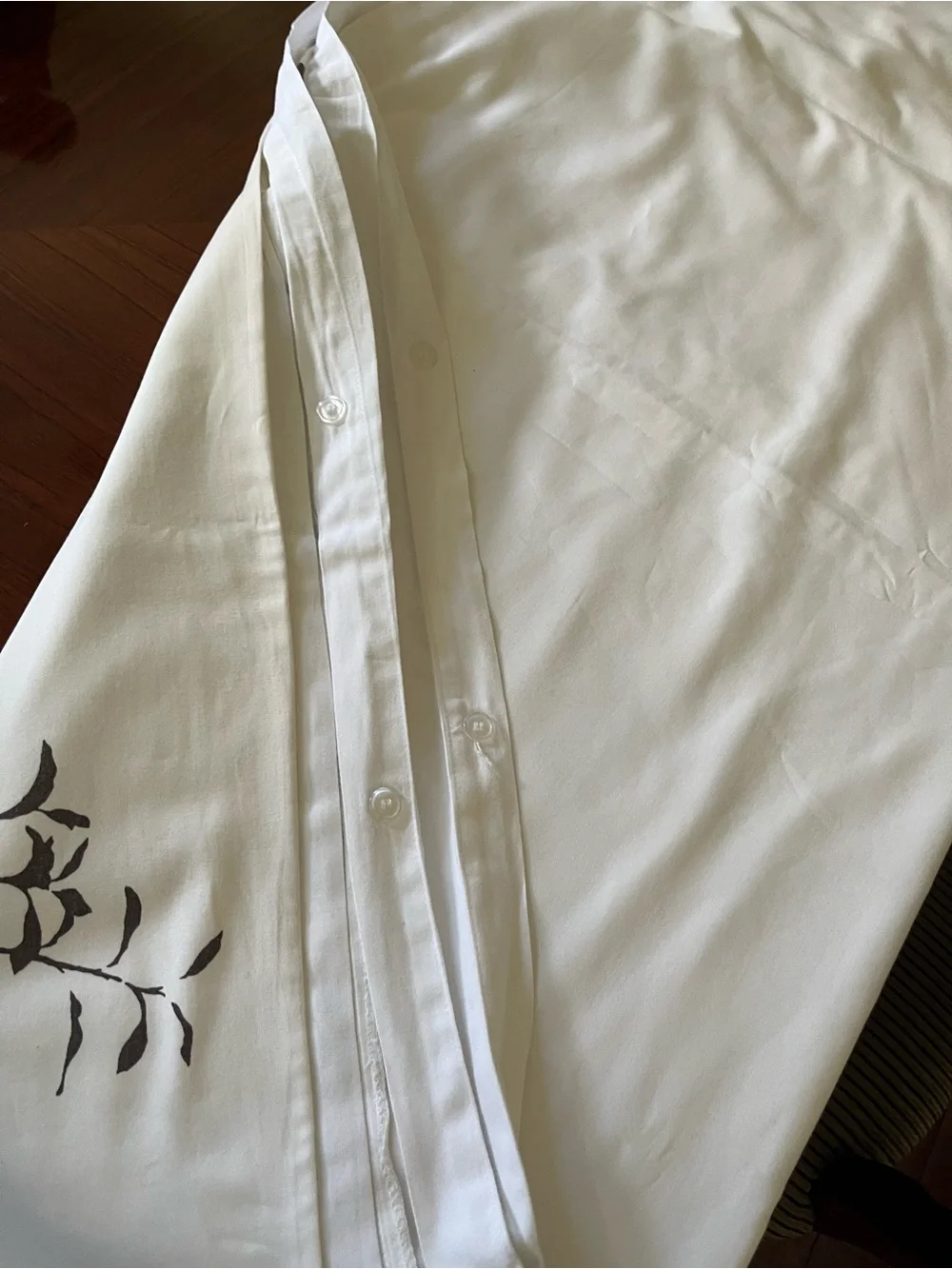 Hillcrest KS Duvet Cover with Brown Botanical Branch Design